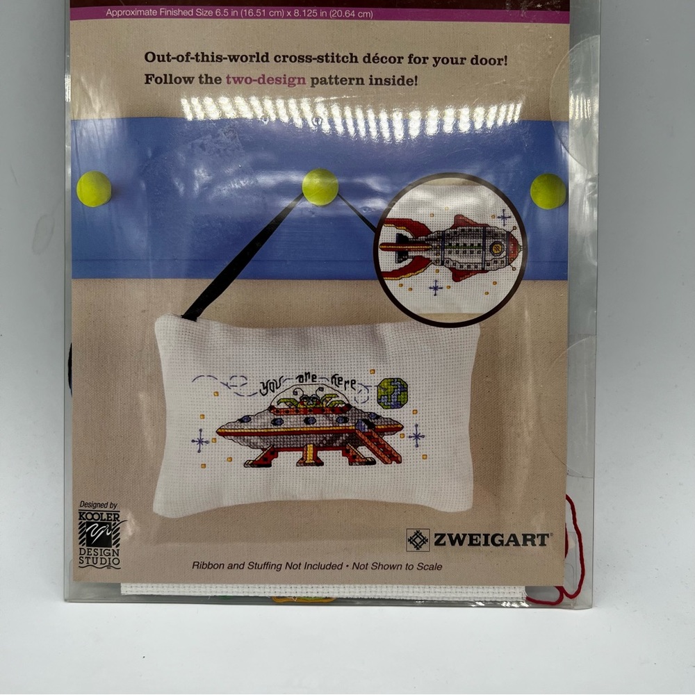 NWT Artiste Counted Cross-stitch Alphabot’s Door Hanger